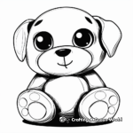 Friendly Toy Stuffed Dogs Coloring Pages 2