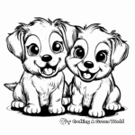 Friendly Toy Stuffed Dogs Coloring Pages 4