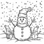 Frosty and Friends Winter Celebration Coloring Pages 4