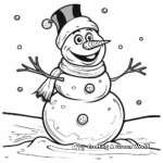 Frosty the Snowman and Karen Coloring Pages 1