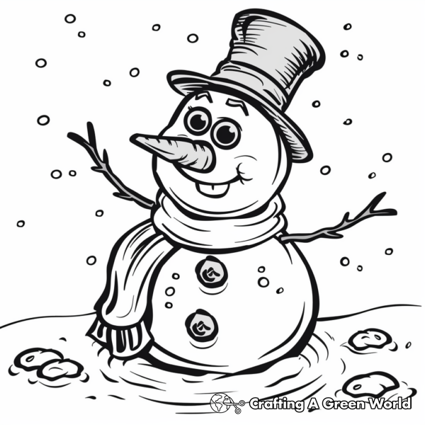 Frosty The Snowman Coloring Pages - Free &amp; Printable!