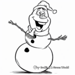 Frosty the Snowman Singing Christmas Carols Coloring Pages 3