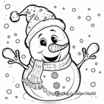 Frosty with Santa Claus Coloring Pages 4