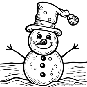 Frosty The Snowman Coloring Pages - Free & Printable!