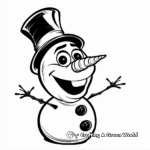 Frosty's Magical Hat Coloring Pages 3