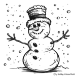 Frosty's Magical Hat Coloring Pages 4