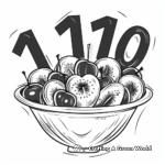 Fruit Salad: Coloring Pages With Numbers 1-10 2