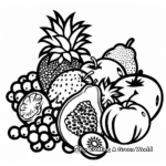 Fruit-Themed Sharpie Coloring Pages 2
