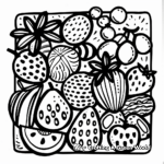 Fruit-Themed Sharpie Coloring Pages 3