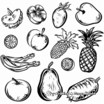 Fruits and Vegetables Fun Coloring Pages 3