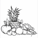 Fruits and Vegetables Fun Coloring Pages 4