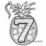 Fruity Number 7 Coloring Pages 2