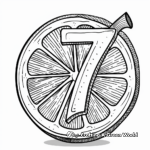 Fruity Number 7 Coloring Pages 4
