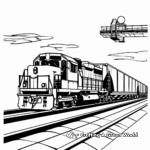 Fully Loaded Freight Train Coloring Pages 3