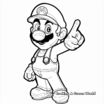 Fun and Easy Waluigi Coloring Pages for Kids 1