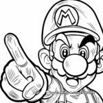 Fun and Easy Waluigi Coloring Pages for Kids 3