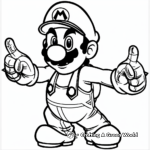 Fun and Easy Waluigi Coloring Pages for Kids 4