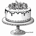 Fun and Whimsical Unbirthday Cake Coloring Page 2