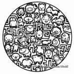 Fun Animal Maze Coloring Pages for Kids 1