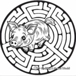 Fun Animal Maze Coloring Pages for Kids 4