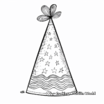 Fun Birthday Party Hat Coloring Pages 1