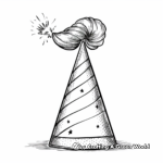 Fun Birthday Party Hat Coloring Pages 2