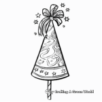 Fun Birthday Party Hat Coloring Pages 4
