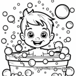 Fun Bubble Bath Coloring Pages 1