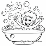 Fun Bubble Bath Coloring Pages 3