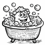 Fun Bubble Bath Coloring Pages 4