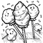 Fun Carnival Cotton Candy Coloring Pages 3