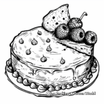 Fun Chiffon Cake Coloring Pages for Children 4