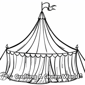 Tent Coloring Pages - Free &amp; Printable!