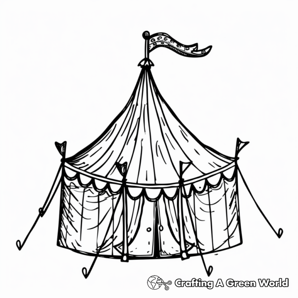 Tent Coloring Pages - Free &amp; Printable!