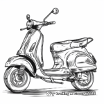 Fun City Scooter Coloring Pages 1