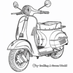 Fun City Scooter Coloring Pages 2