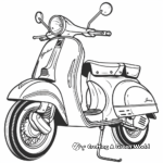 Fun City Scooter Coloring Pages 3