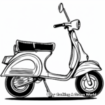 Fun City Scooter Coloring Pages 4