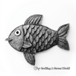 Fun Felt Fish Coloring Pages for Children 1