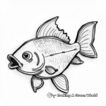 Fun Felt Fish Coloring Pages for Children 4