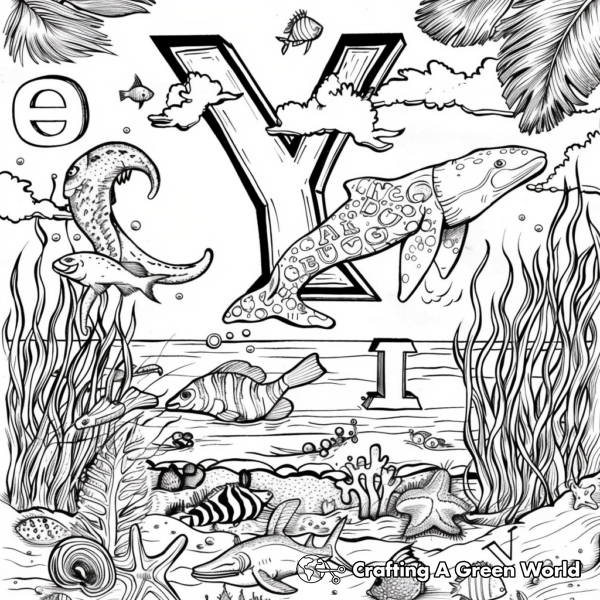 Fun-filled Alphabet Coloring Pages for Kindergarten 1