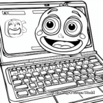 Fun-Filled Emoji Keyboard Coloring Pages 1