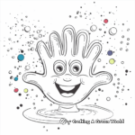Fun Finger Paint Theme Coloring Pages 2