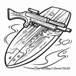 Fun Gun Surfboard Coloring Pages 1