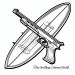 Fun Gun Surfboard Coloring Pages 4