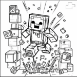 Fun Lego Minecraft Enderman Coloring Pages 2