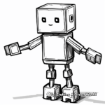 Fun Lego Minecraft Enderman Coloring Pages 3