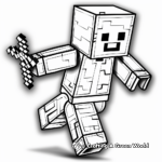 Fun Lego Minecraft Enderman Coloring Pages 4