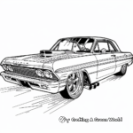 Fun Lowrider Toy Car Coloring Pages 1
