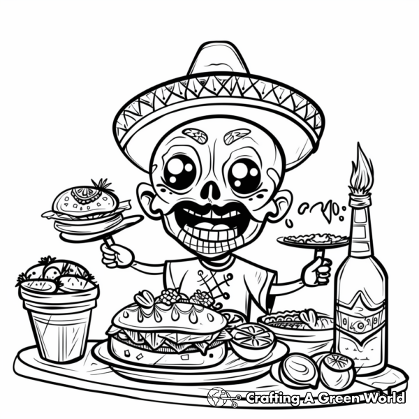 Fun Mexican Fiesta Coloring Pages 1
